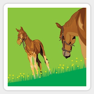 Horses Sticker